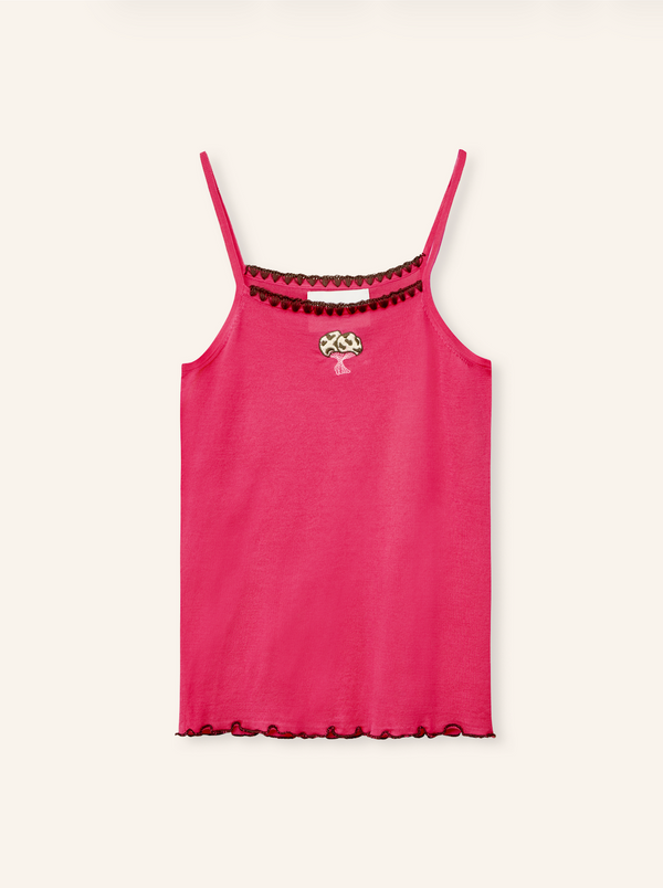 Strawberry Pink Mia Strap Top