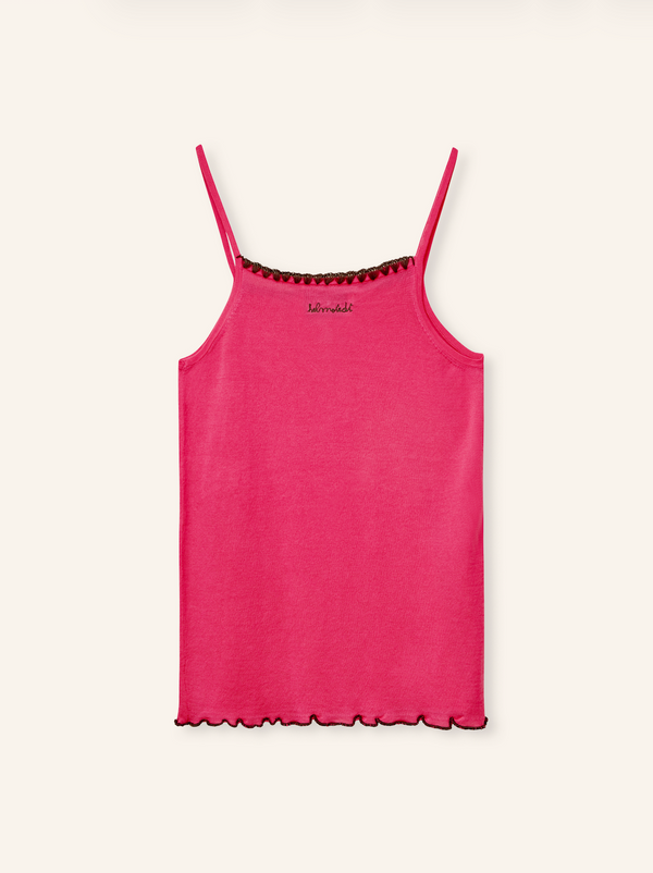 Strawberry Pink Mia Strap Top