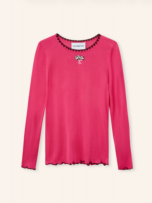 Strawberry Pink Andrea Long Sleeve T-shirt