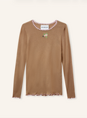 Nougat Creme Andrea Long Sleeve T-Shirt