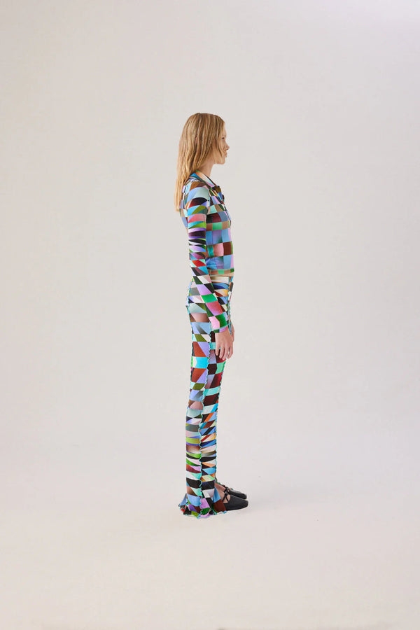 Duo Kaleidoscope Printed Knit Top