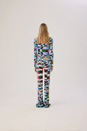 Duo Kaleidoscope Printed Knit Top