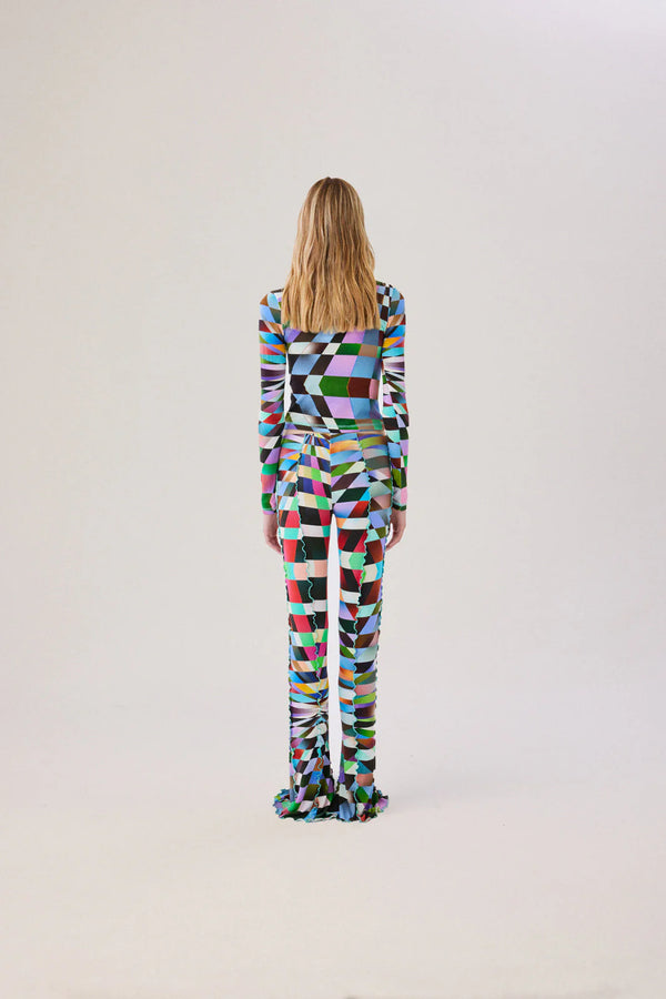 Duo Kaleidoscope Printed Knit Top