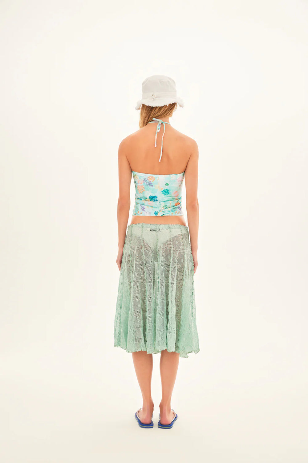 Day Cut-Out Strapless Top with Tie Detail
