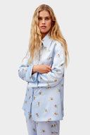 Blue Blossom Printed Shirt