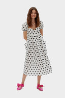 Polka Dot Picnic Linen Dress