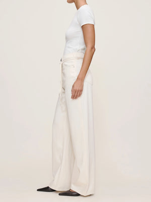 Crema Casie Wide Leg Mid Rise 31" Jeans