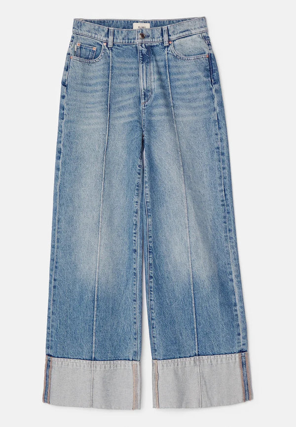 Springdale Cuffed Hepburn Wide Leg 32" Jeans