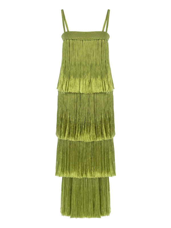 Angelica Fringed Maxi Dress