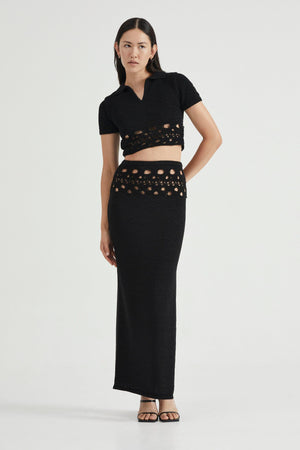 Break Away Knit Polo Top