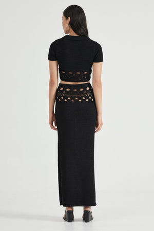 Break Away Knit Polo Top