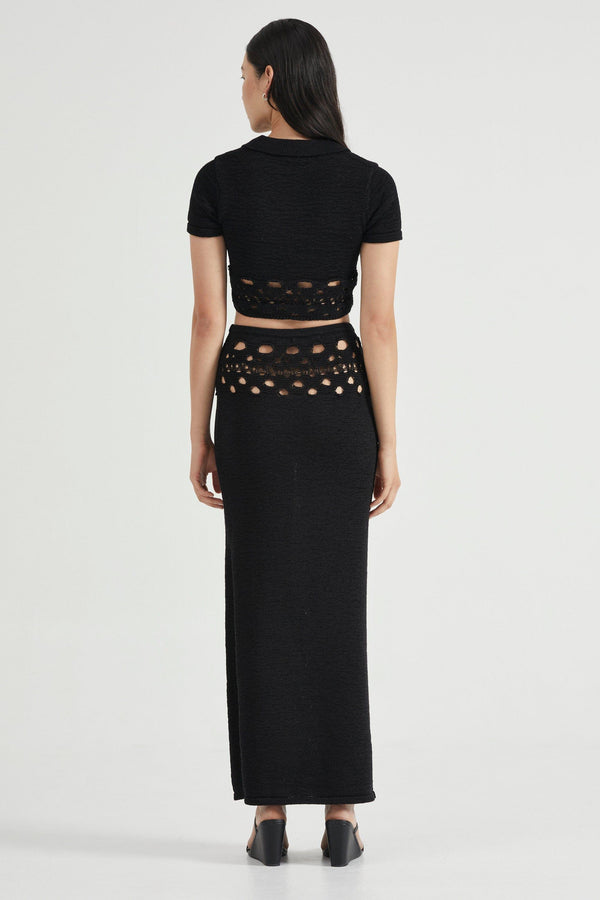 Break Away Knit Polo Top