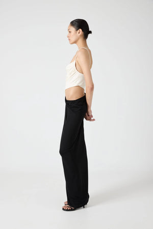 Cascade Drape Jersey Dress