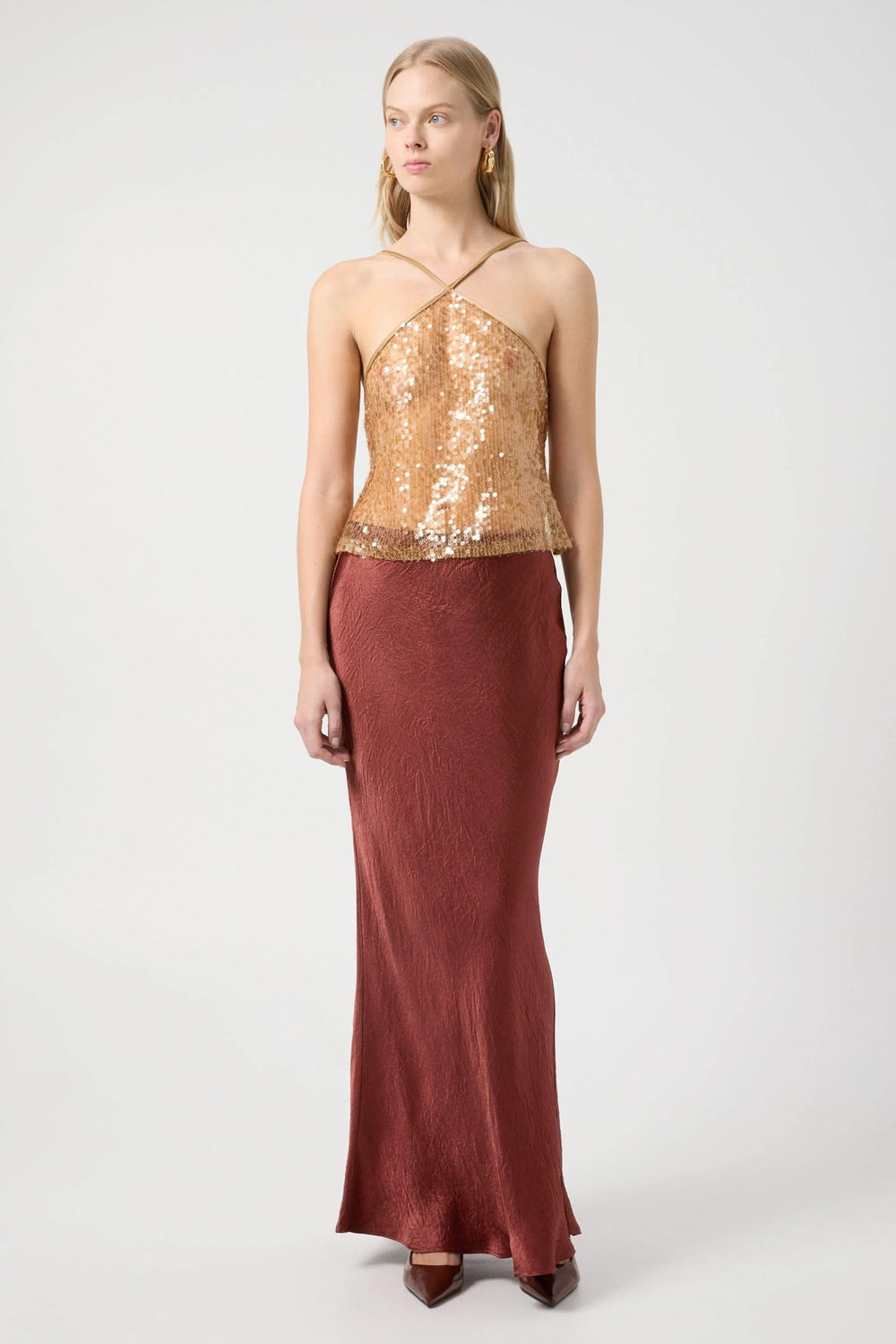 Crush Bias Maxi Skirt