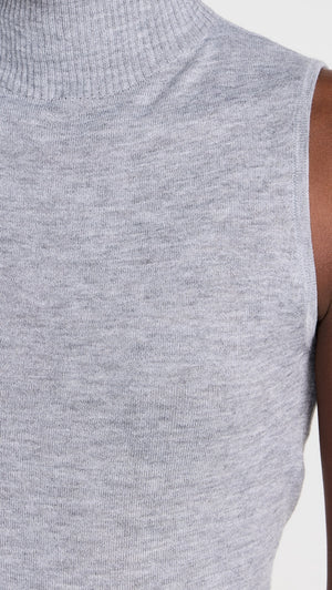 Ashen Sleeveless Turtleneck Pullover