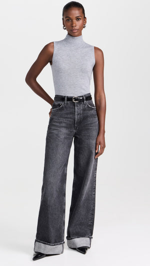 Ashen Sleeveless Turtleneck Pullover