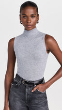Ashen Sleeveless Turtleneck Pullover