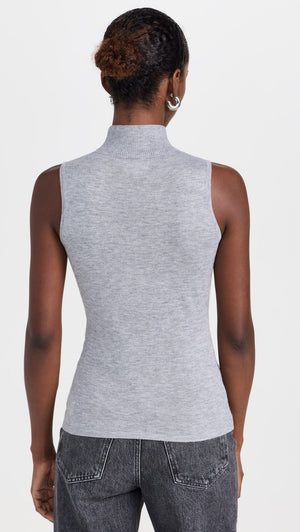 Ashen Sleeveless Turtleneck Pullover