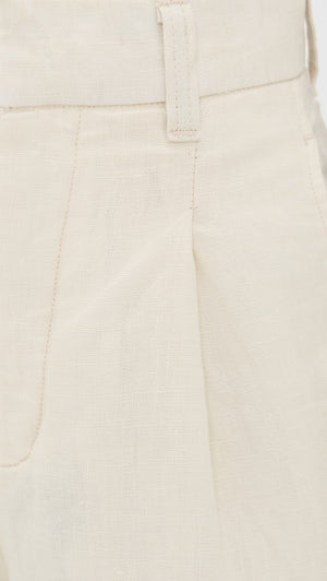 Flax Linen Hepburn Wide Leg 32" Pants