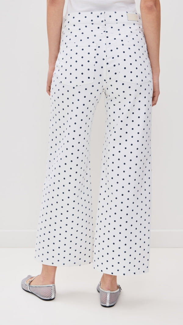 Marine Dots Hepburn Wide Leg  27" Jeans