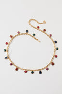 Bezel Jewel Charm Chain Belt