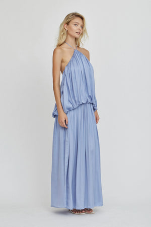 Lapis Dreamt Halter Maxi Dress
