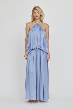 Lapis Dreamt Halter Maxi Dress