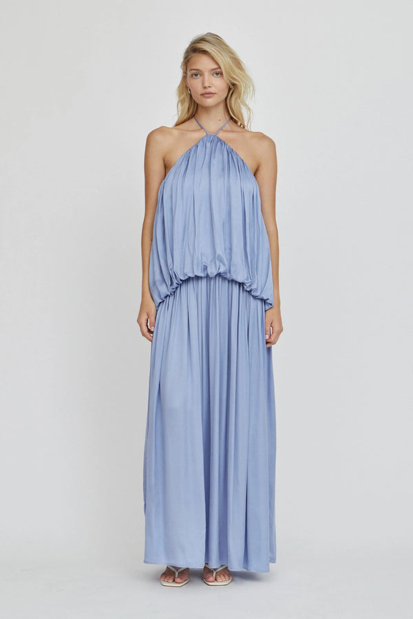 Lapis Dreamt Halter Maxi Dress