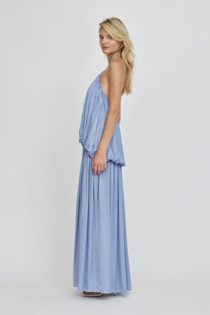 Lapis Dreamt Halter Maxi Dress