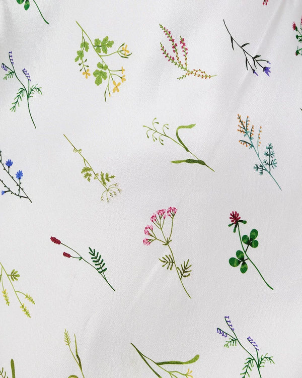 Field Flowers Bias Strapless Midi