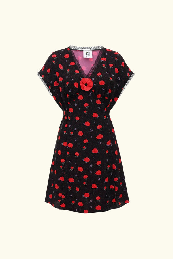 Poppies Print Poppi Mini Dress