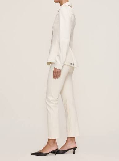 Ecru Peplum Jacket