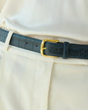Navy Crocodile No. 4 Belt