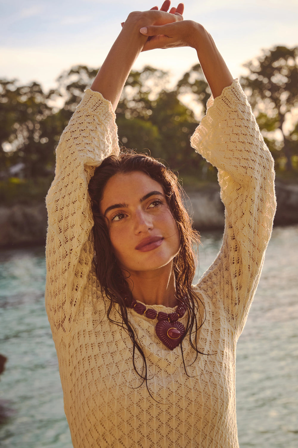 Brown Lira Necklace