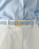 Baby Blue Suede Mini No. 10 Belt