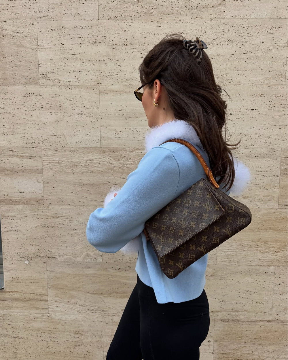 Blue Kylie Hooded Cardigan