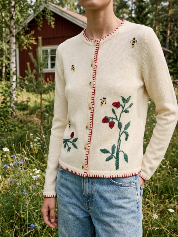 White Tove Cardigan
