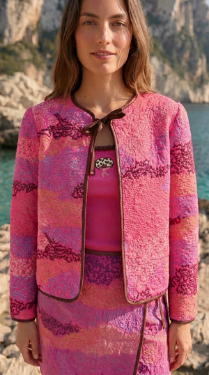 Pink Vera Jacket & Ella Skirt Set