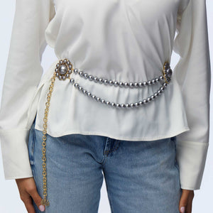 Tahitian Pearl Clementine Charm Belt