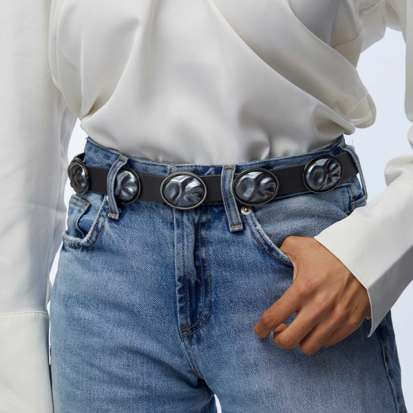 Tahitan Pearl Oval Station Belt