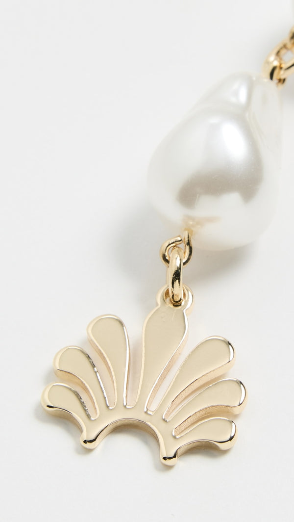 Clementine White Pearl Charm Belt