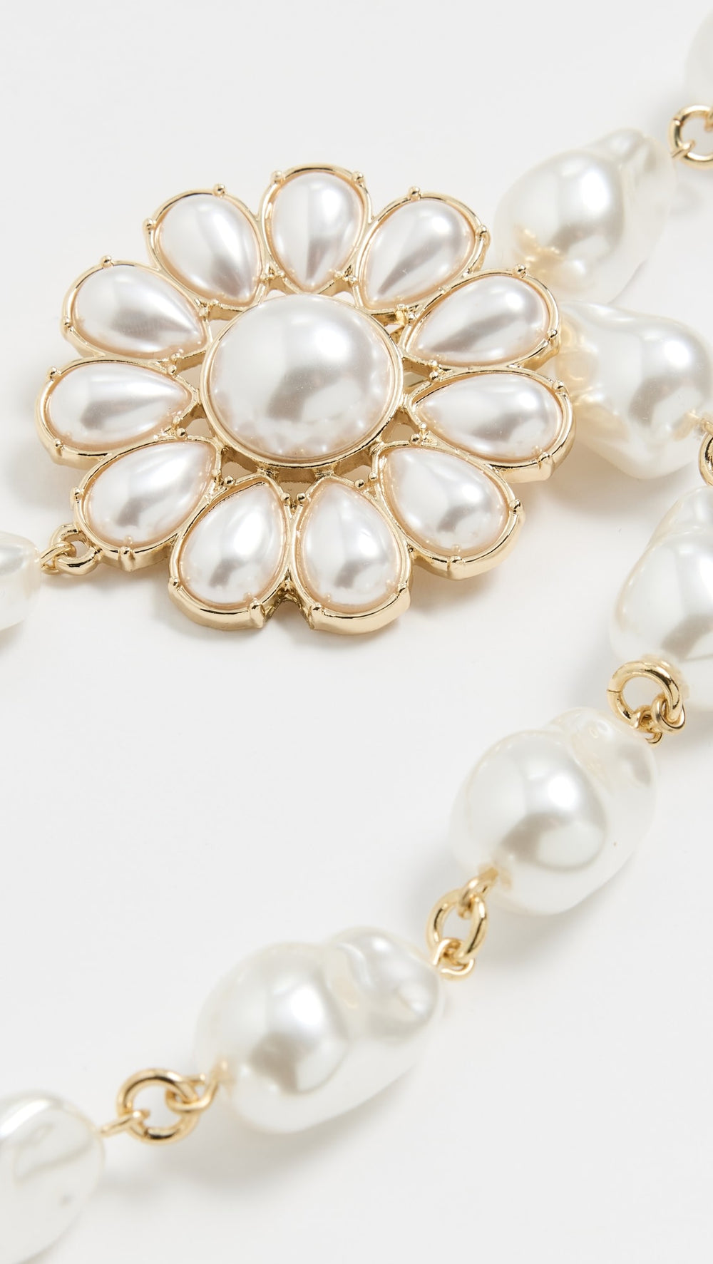 Clementine White Pearl Charm Belt