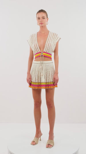 Lollipop Hand-Crochet Skirt