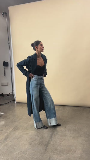 Springdale Cuffed Hepburn Wide Leg 32" Jeans