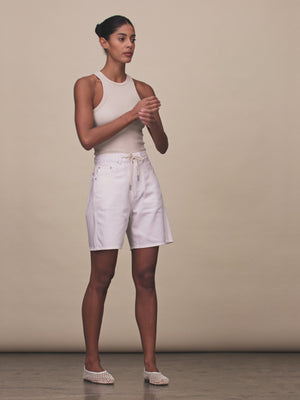 Taylor Drawstring Denim Shorts