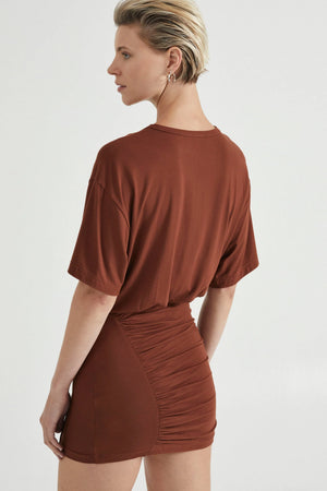 Cinnamon Push Pull Tee Dress