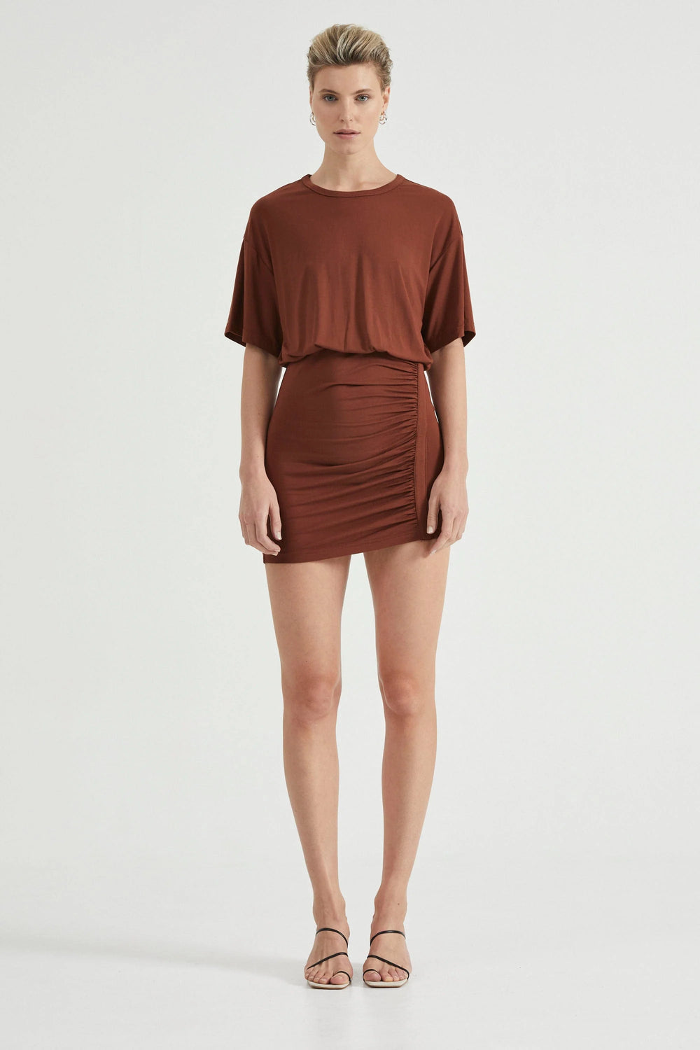 Cinnamon Push Pull Tee Dress