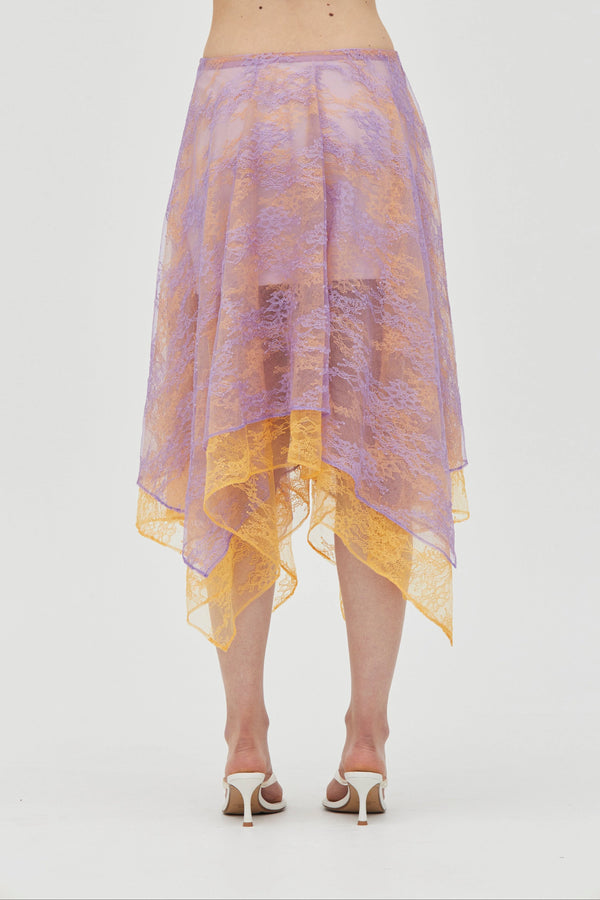 Lavender & Mango Reflect Handkerchief Skirt
