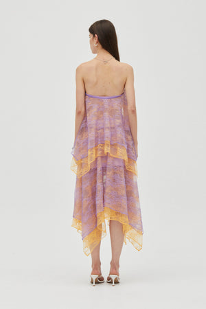 Lavender & Mango Reflect Strapless Top