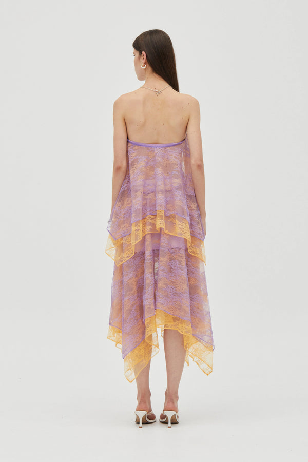 Lavender & Mango Reflect Strapless Top